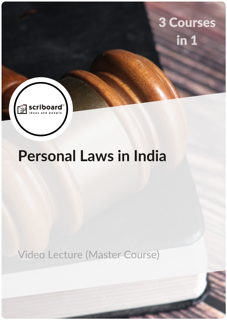 Master Course In Personal Laws In India Video Lectures 